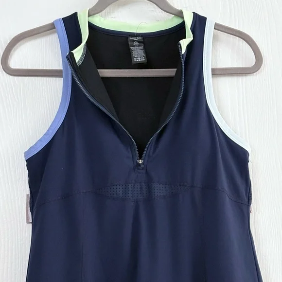 Sweaty Betty Zip-Up Dark Blue Dress Size 8-10 - Picture 5 of 15